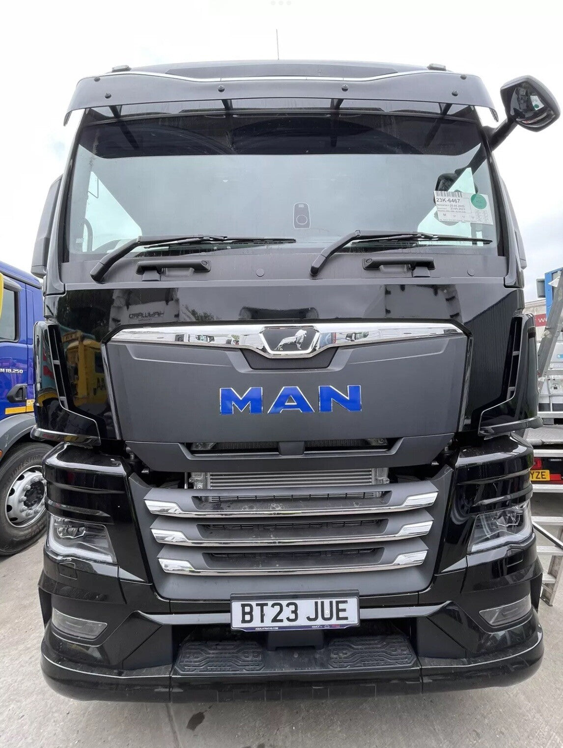 MAN  Cab Front Badge sticker decal. New Gen 2021-26 truck. *Any Colour.