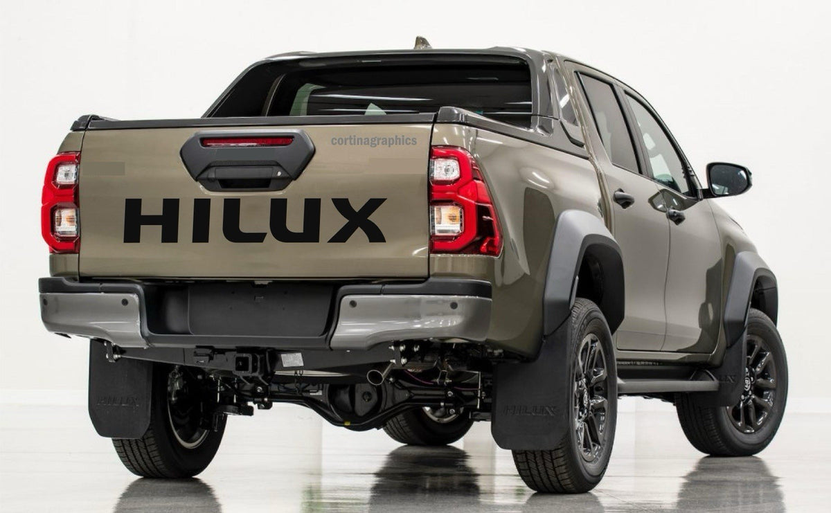 TOYOTA HILUX TAILGATE STICKER 4x4 DECAL PICK UP OFFROAD 