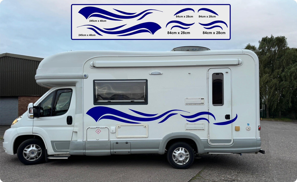 MOTORHOME Stripes for camper, Horse Box, Van  Caravan Decals, Stickers, Graphics