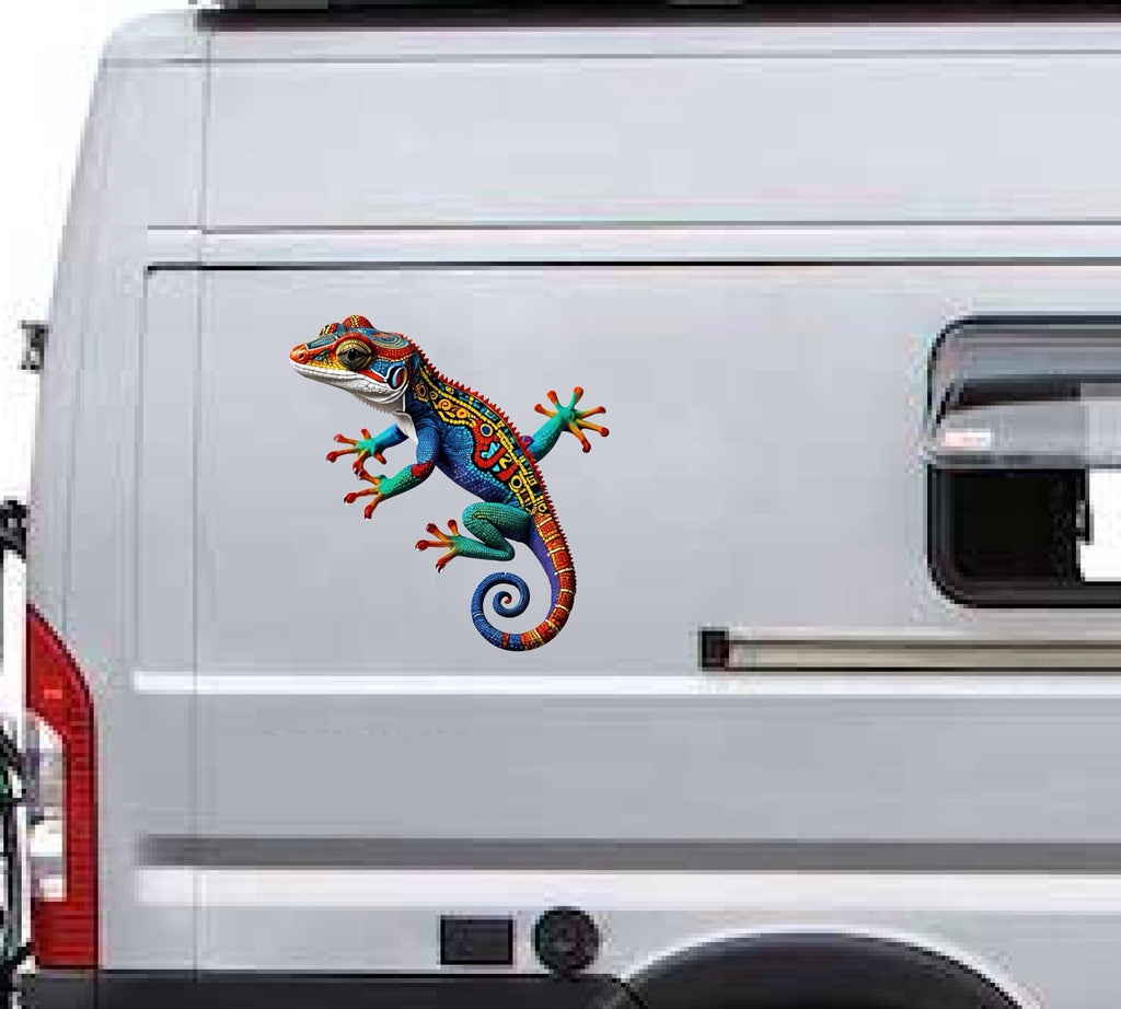 GECKO Large Tribal Campervan Sticker, Motorhome Caravan Vinyl Decal Graphics