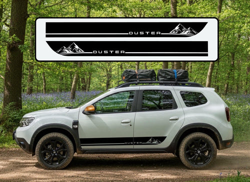 DACIA DUSTER Side Stripes VINYL GRAPHICS STICKERS DECALS  *ANY COLOUR