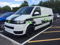 Fit VW TRANSPORTER T5 T6 LWB GRAPHICS STICKERS STRIPES DECALS CAMPER  *2 Colours