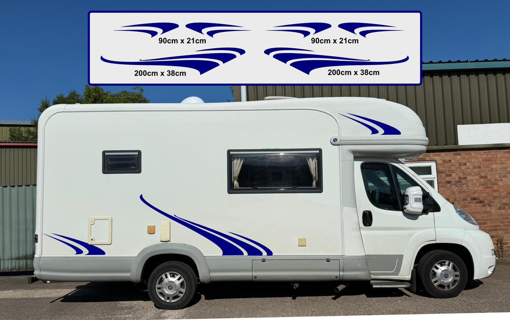 MOTORHOME Stripes for camper, Horse Box, Van  Caravan Decals, Stickers, Graphics