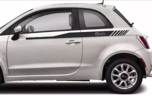 Fits Fiat 500 side racing stripes stickers,decals,graphics. * Any Colour