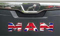 MAN  Cab Front Badge sticker decal. New Gen 2021-26 truck. UNION JACK design