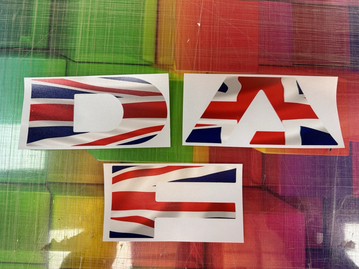 DAF XF  106 UNION JACK FLAG Front Cab sticker decal For 2018-23 truck