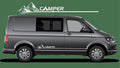 VW TRANSPORTER T4 T5 T6 VAN GRAPHICS STICKERS DECALS CAMPER  Sides *Any Colour