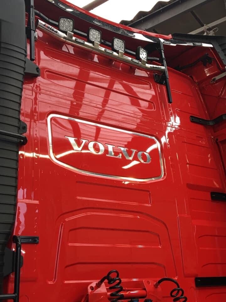 VOLVO FH Rear Cab sticker decal . 2013-2025 CHROME