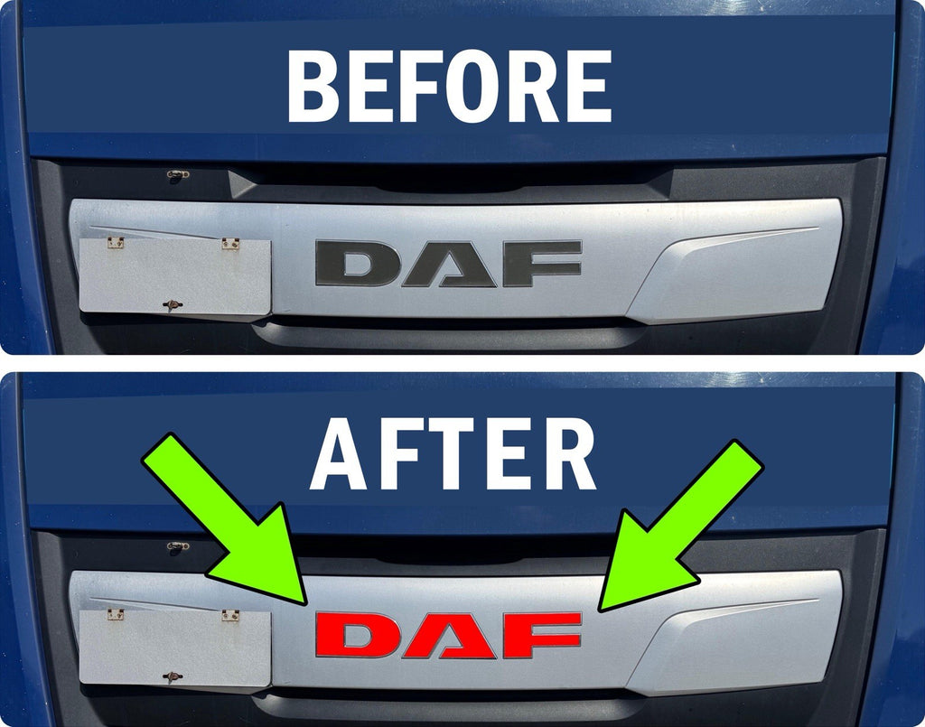 DAF CF  106 Front Cab sticker decal For 2018-23 truck *Any Colour.