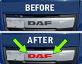 DAF CF  106 Front Cab sticker decal For 2018-23 truck *Any Colour.