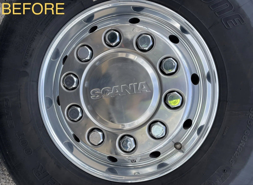 SCANIA wheel trim stickers x 4 *ANY COLOUR