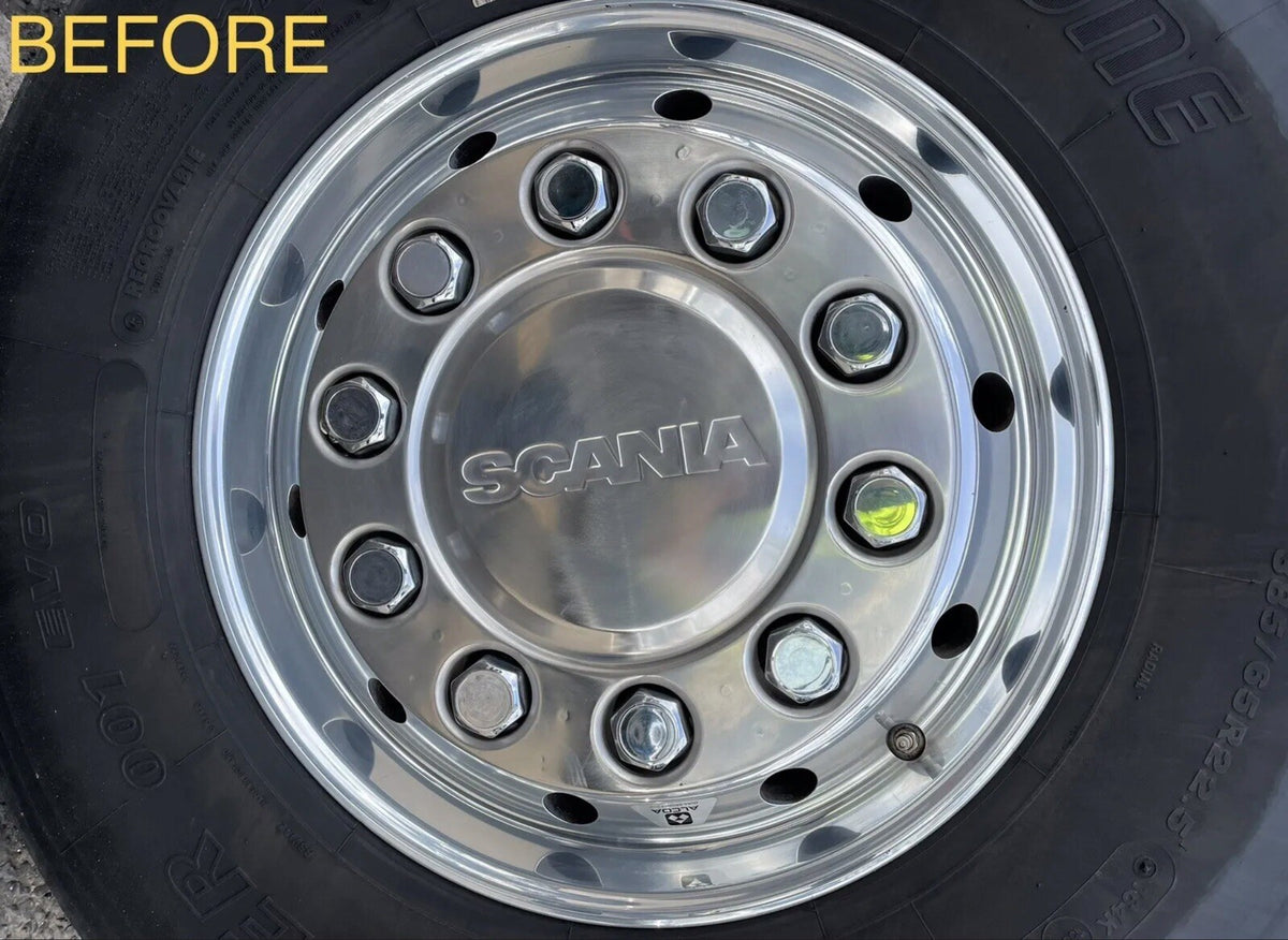 SCANIA wheel trim stickers x 4 *ANY COLOUR