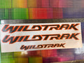 FORD RANGER WILDTRAK Stickers sides & Rear Decals. Charcoal & Orange