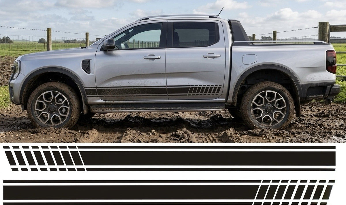 FORD RANGER Side Stripes Decals Stickers Graphics *Any Colour