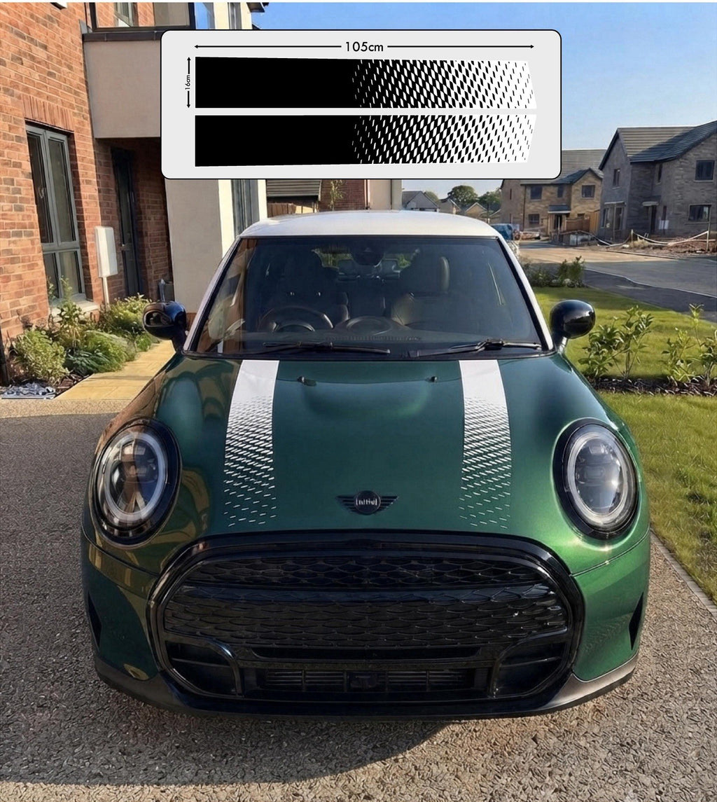 MINI Bonnet Stripe Kit New Style Vinyl Decal Sticker Mini Cooper S F56 F55