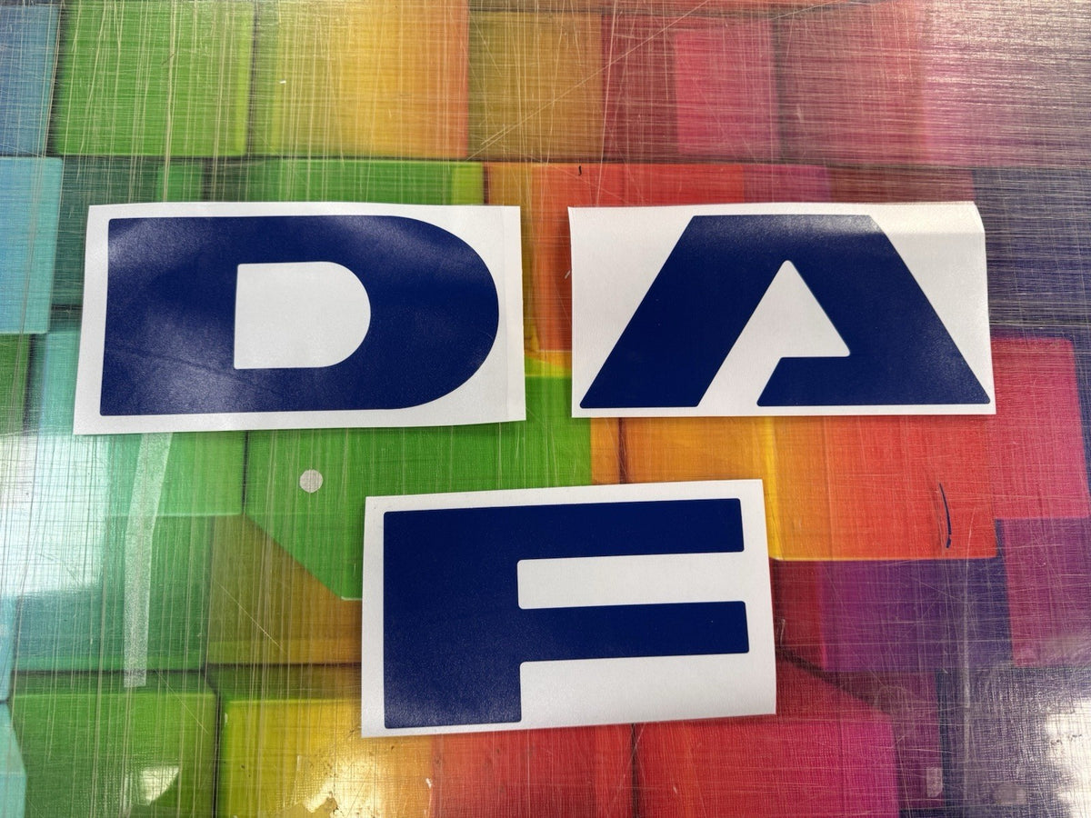 DAF XF  106 Front Cab sticker decal For 2018-23 truck *Any Colour.
