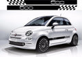 Fiat 500 side racing stripes stickers,decals,graphics. * Any Colour