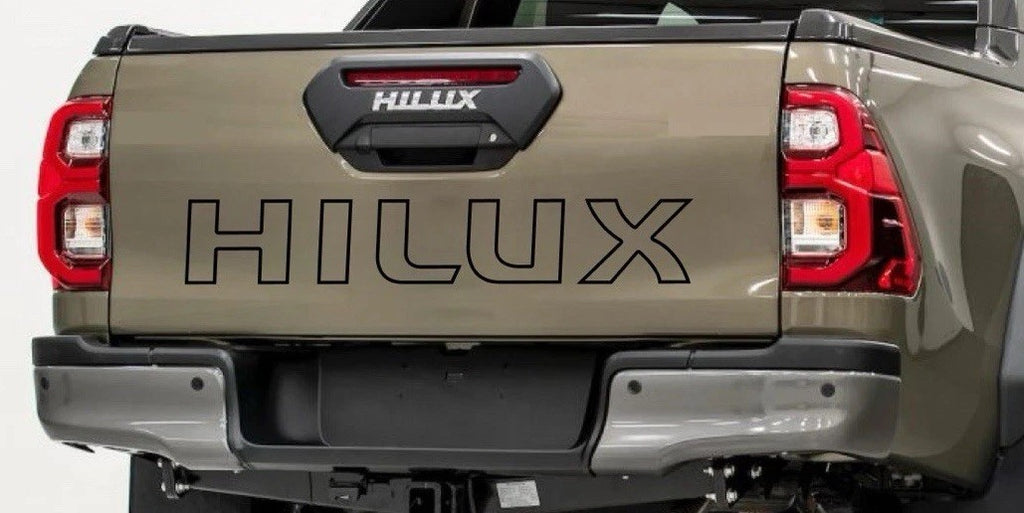 TOYOTA HILUX TAILGATE STICKER 4x4 DECAL PICK UP OFFROAD *Any Colour