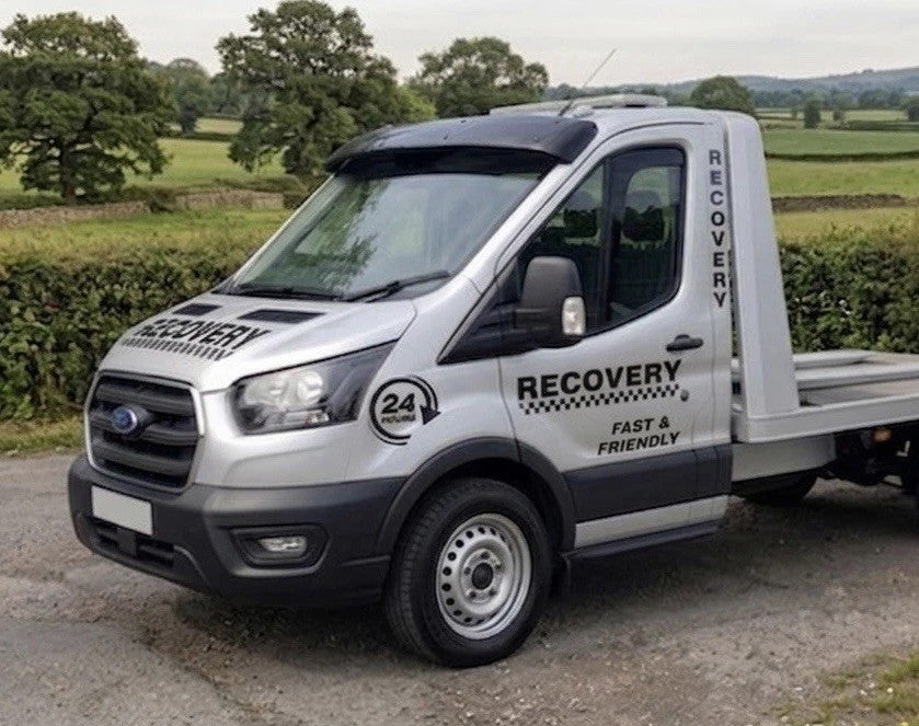 Ford Transit RECOVERY Stickers Graphics Decals 24 Hrs Truck Van *Any Colour