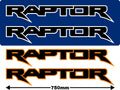 Ford Ranger Raptor Decal Sticker Graphics  x2 750mm (2019-Onwards)