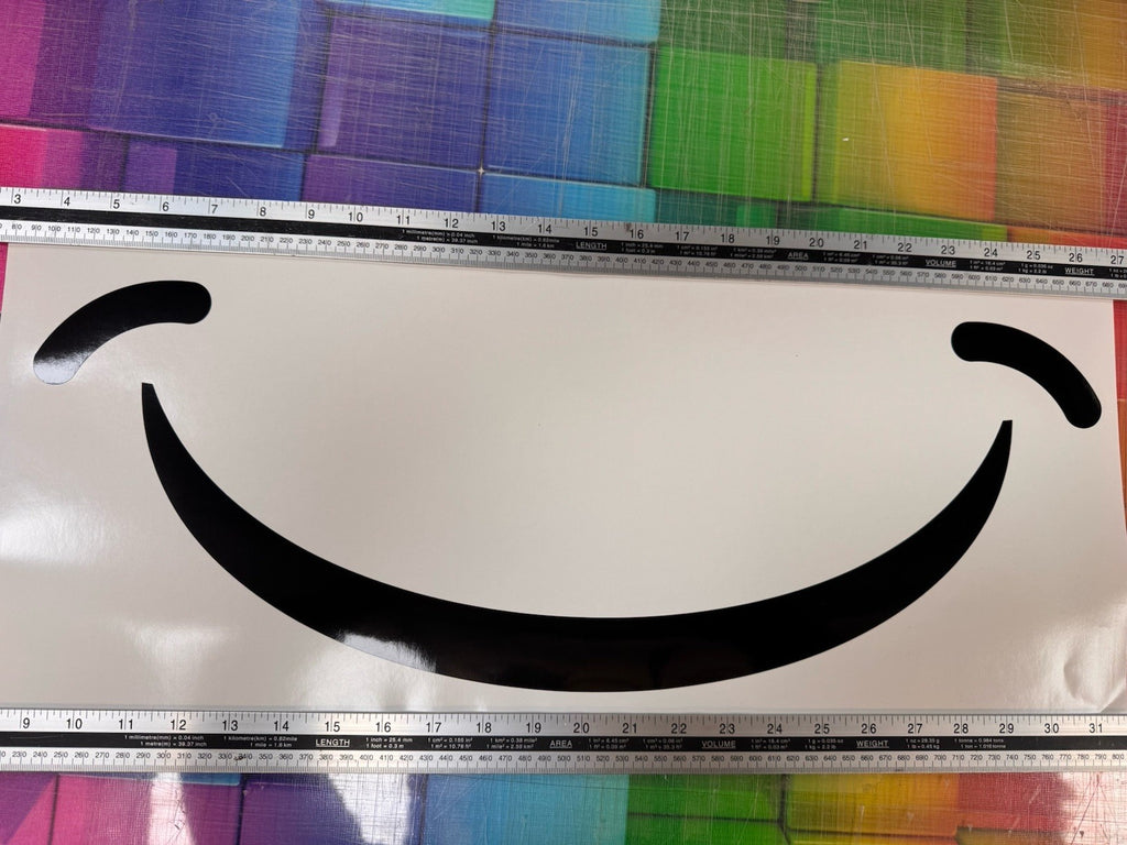 fits VW iD BUZZ. SMILE decal Vinyl Sticker. *Any Colour