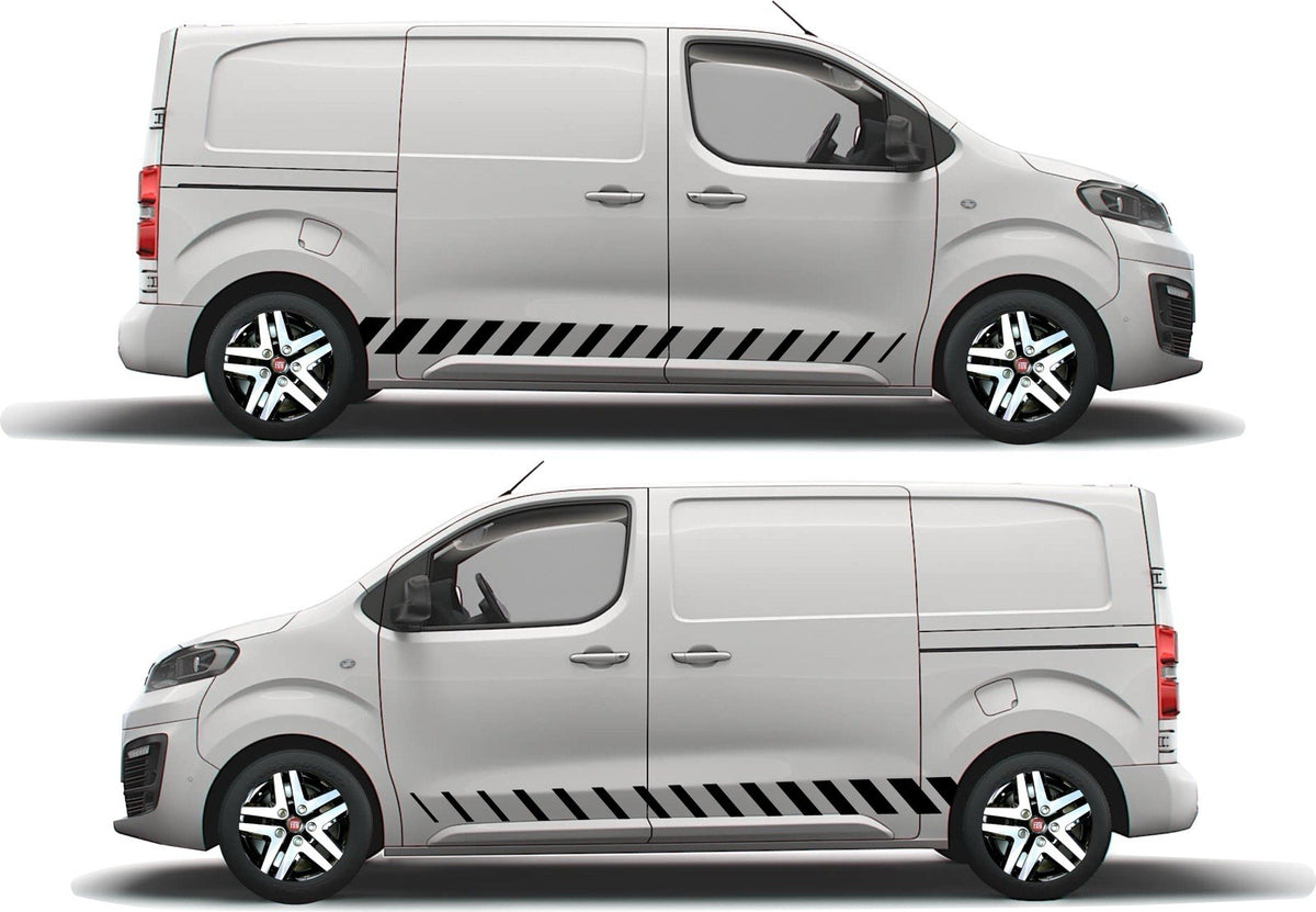 FIAT SCUDO VAN Side Stripes Stickers Graphics SWB & LWB *Any Colour