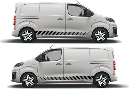 FIAT SCUDO VAN Side Stripes Stickers Graphics SWB & LWB *Any Colour