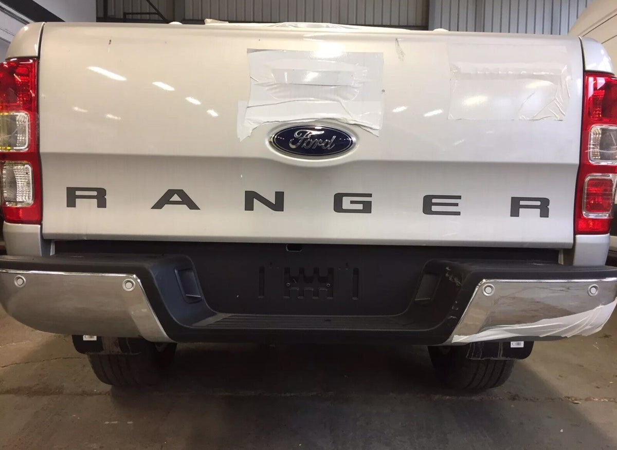 Fits FORD RANGER TAILGATE DECAL Charcoal & Black Outline 12-19 *2 Colour Design*