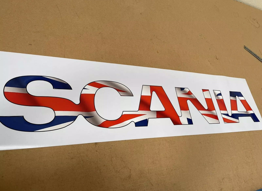 SCANIA Rear Cab UNION JACK sticker decal for New generation cab 2017-26