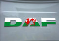 DAF XF / XG WELSH FLAG REAR Cab sticker decal For New Gen 2022-25 truck