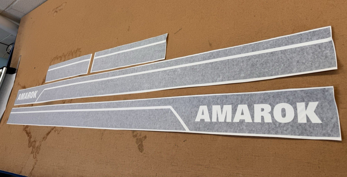 to fit VW AMAROK side Stripes. DECALS STICKERS STRIPES *Any Colour