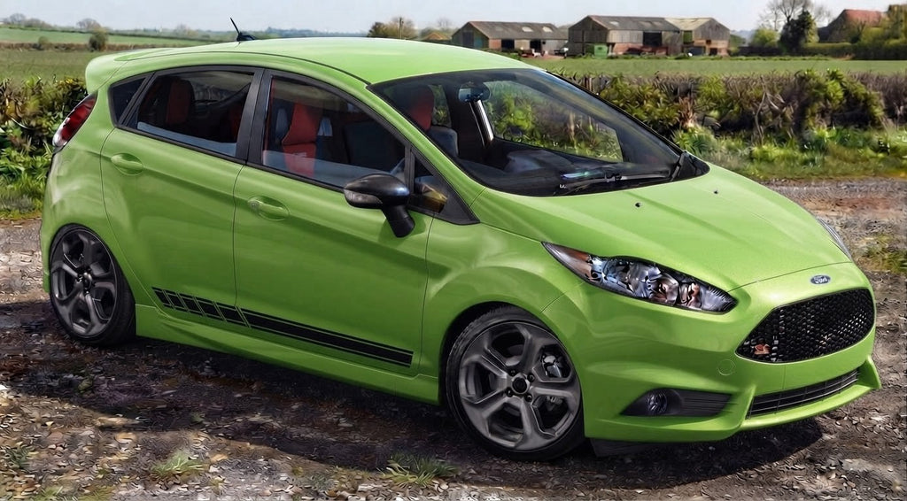 FORD FIESTA ST STRIPES GRAPHICS STICKERS CHEQUERS *Any Colour