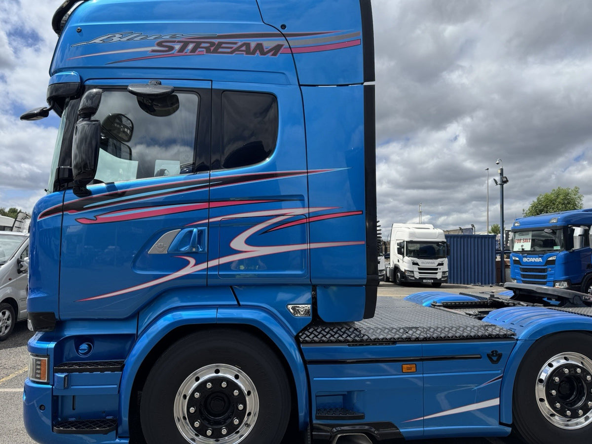 Scania Bluestream Full Graphics Decal Kit. Both Sides