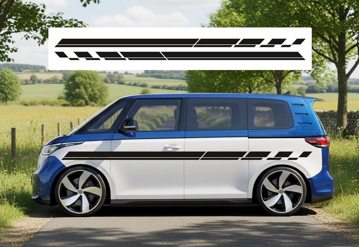 Fits VW iD BUZZ STRIPES DECALS VINYL STICKERS GRAPHICS Van Car *Any Colour