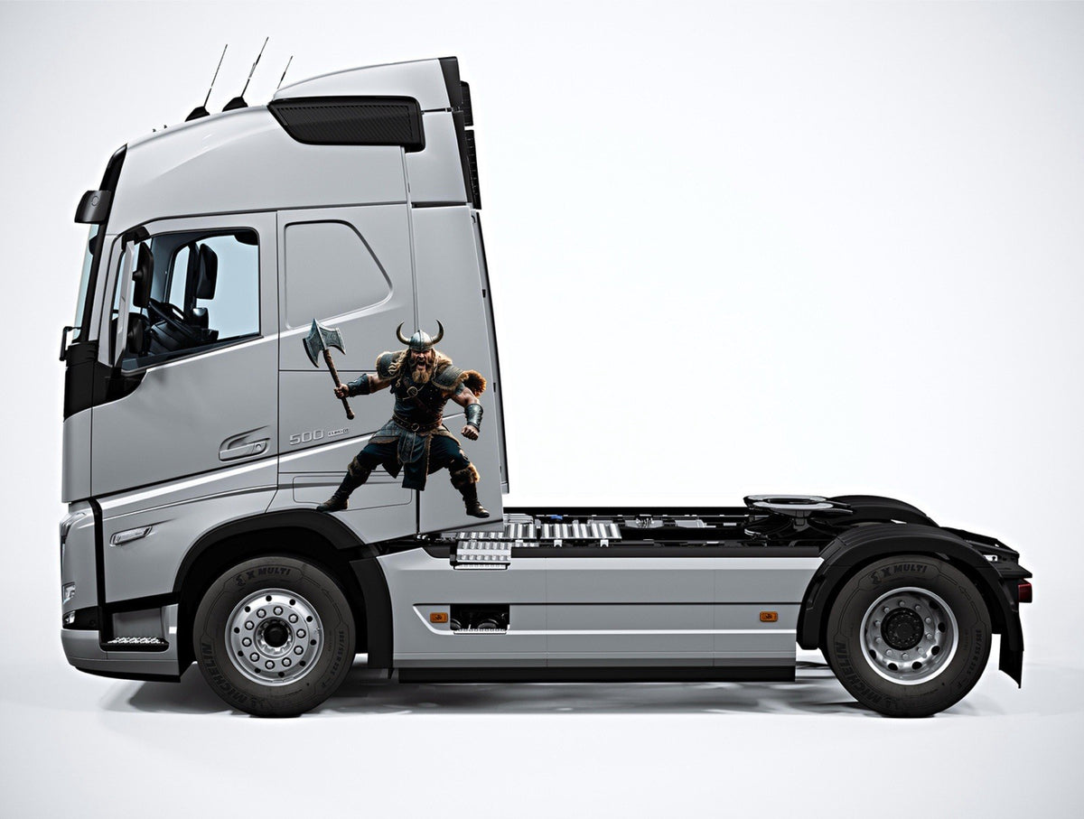 Volvo truck decals x 2.  VIKING graphic sticker FULL COLOUR PRINTED FH FM FL FMX