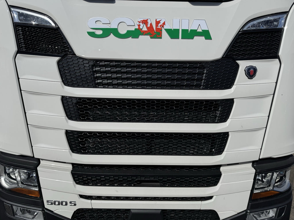 SCANIA  R&S Cab Front Badge sticker. New Gen 2017-26 truck WELSH Flag