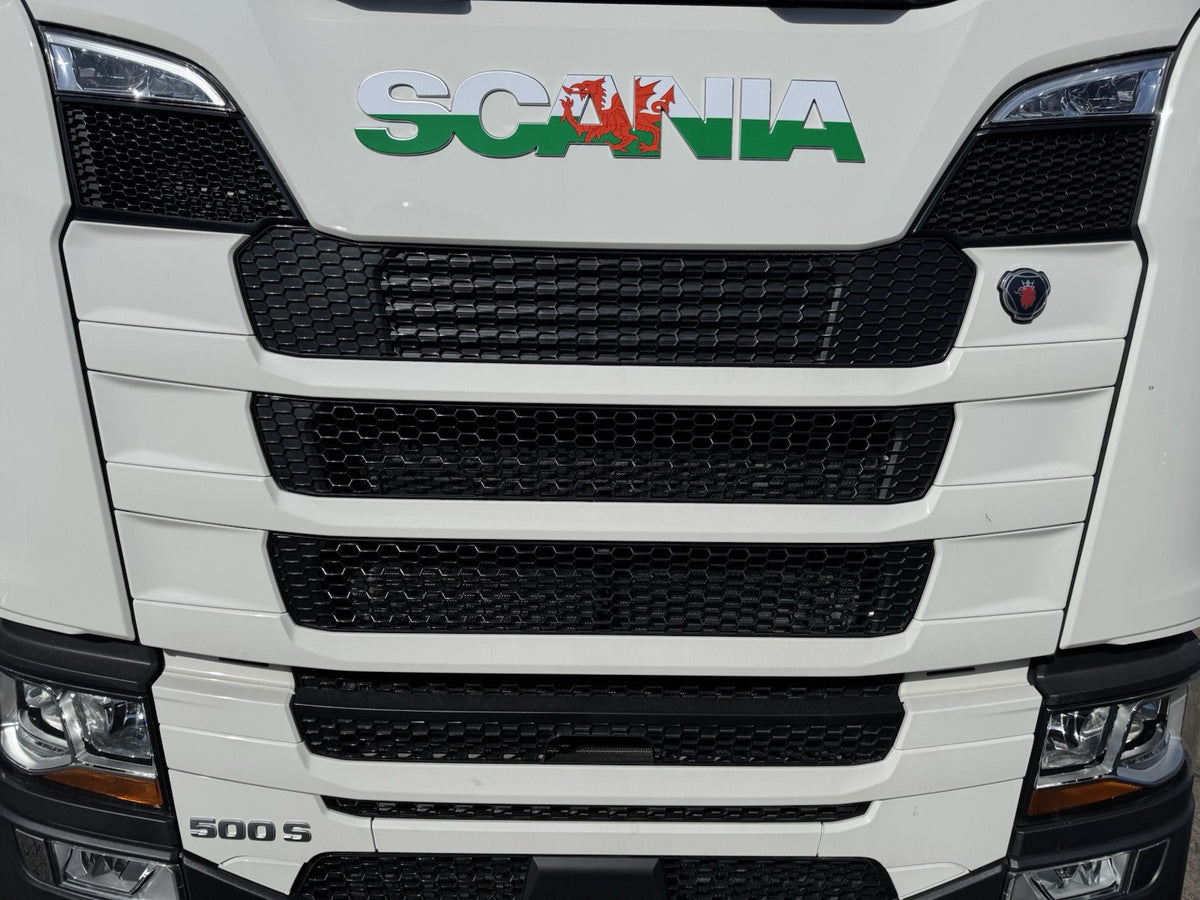 SCANIA  R&S Cab Front Badge sticker. New Gen 2017-26 truck WELSH Flag