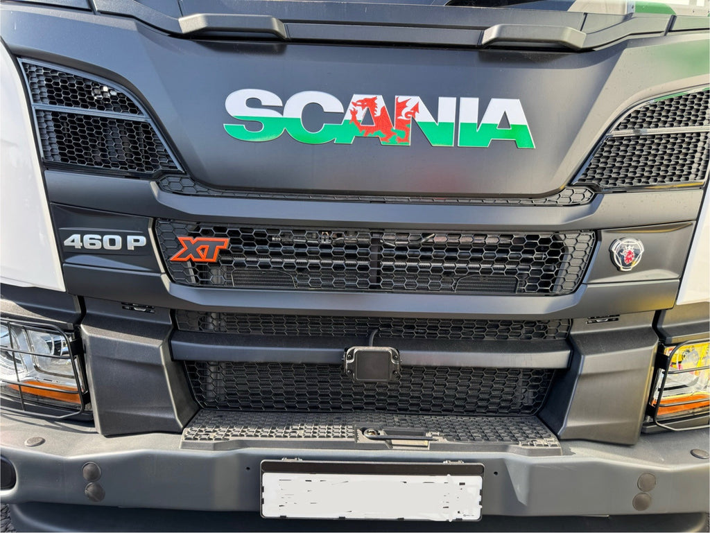 SCANIA  P&G Cab Front Badge sticker. New Gen 2017-25 truck. WELSH Flag